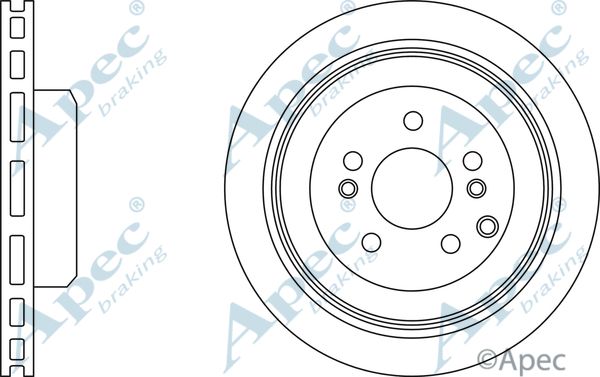 APEC BRAKING stabdžių diskas DSK3029